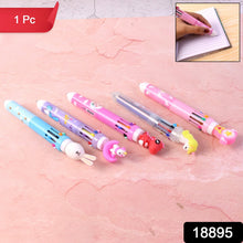 Cute Character Design 10 - in - 1 Multicolor Ball Pen (1 Pc) - justgrabit.in | Just Grab It