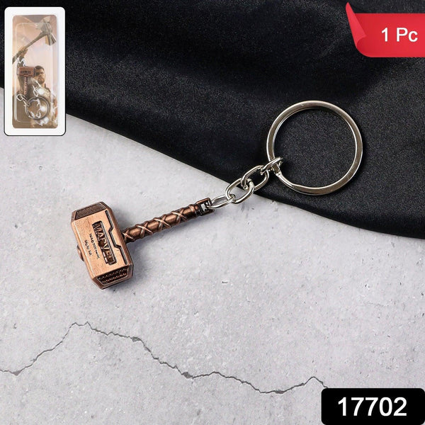Metal Hammer Shape Keychain (1 Pc) - justgrabit.in | Just Grab It