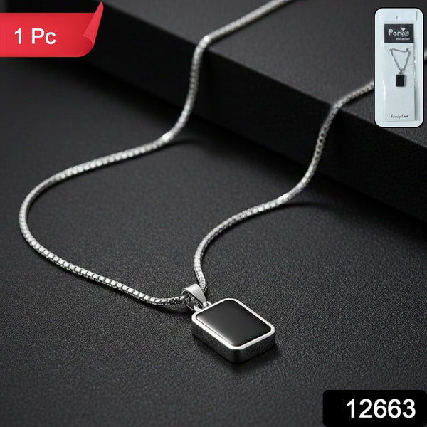 Premium Stainless - Steel Men’s Fashion Pendant Chain (1 Pc) - justgrabit.in | Just Grab It