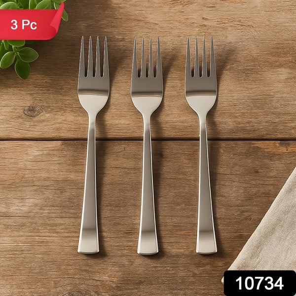 Premium Stainless Steel Dinner Fork - (3 Pc / Set) - justgrabit.in | Just Grab It