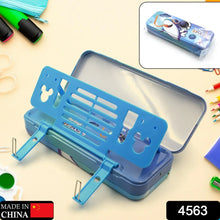 Metal Pencil Box, Pencil Case Double Compartment for Kids Stationery Compass Box, Stationery Gift for School Kids Compass, Pencil Box, Birthday Return Gift for Kids - justgrabit.in | Just Grab It