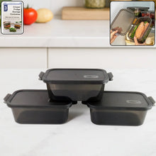 Rectangular Food Storage Containers - (3 Pc / Set) - justgrabit.in | Just Grab It