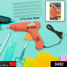 Professional 60 Watt Hot Melt Glue Gun with 5 Glue Sticks & On/Off Switch - Justgrabit Inc.