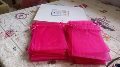 Organza Drawstring Gift Bags – Small Mesh Pouches for Wedding, Party & Festival Favors (50 Pcs Set) - Justgrabit Inc.