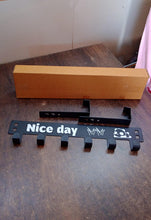 Heavy - Duty Carbon Steel Door Hook Hanger Rack (1 pc / 6 Hook / Black) - justgrabit.in | Just Grab It