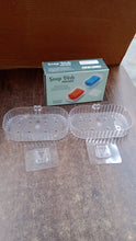 Self Adhesive Transparent Wall Mounted Soap Dish Holder (2 Pc) - justgrabit.in | Just Grab It