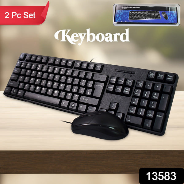 Wired USB Keyboard 107 Keys & Mouse Set (2 Pc Set) - justgrabit.in | Just Grab It