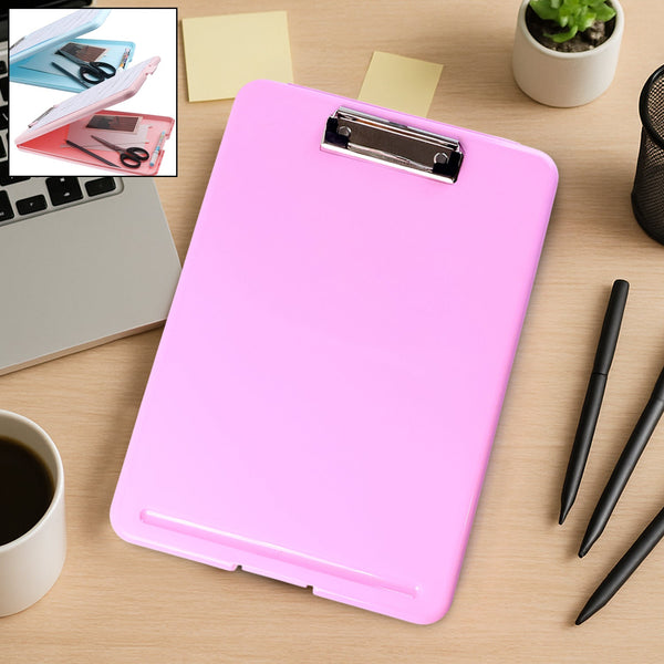 A4 Size Hard Plastic Clipboard File Folder (1 Pc) - justgrabit.in | Just Grab It