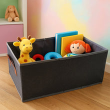 Foldable Rectangular Storage Box with Handle (46x28 cm / 1 Pc) - justgrabit.in | Just Grab It