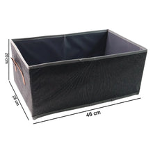 Foldable Rectangular Storage Box with Handle (46x28 cm / 1 Pc) - justgrabit.in | Just Grab It