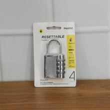 Heavy - Duty 4 - Digit Resettable Combination Padlock (1 Pc) - justgrabit.in | Just Grab It