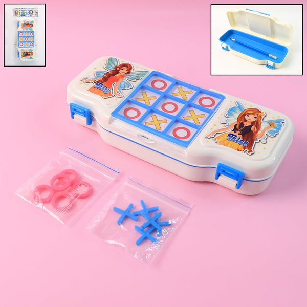 Kids Pencil Box with Built - in Tic Tac Toe Game - justgrabit.in | Just Grab It