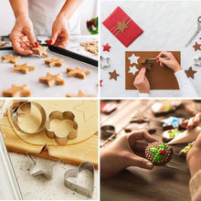 0827 Cookie Cutter Stainless Steel Cookie Cutter with Shape Heart Round Star and Flower (4 Pieces) - justgrabit.in | Just Grab It