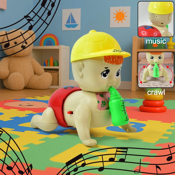Battery Operated Crawling Baby Toy with Music - Justgrabit Inc.