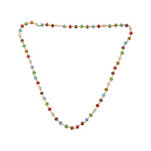 Multicolour Crystal Beaded Necklace with Gold - Tone Links (1Pc) - justgrabit.in | Just Grab It