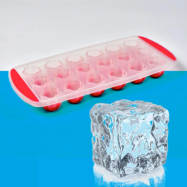 Ice Mould Flower Shape 18 Cavity Mould ice Tray Sphere ice Flower Mould Small ice Flower Tray Mini ice Cube Tray - Justgrabit Inc.