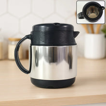 Tea and Coffee Thermos Flask and 6 Ceramic Cups (1 Set) - Justgrabit Inc.