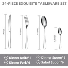 Premium Stainless Steel Polished Cutlery Set (24 Pc) - justgrabit.in | Just Grab It