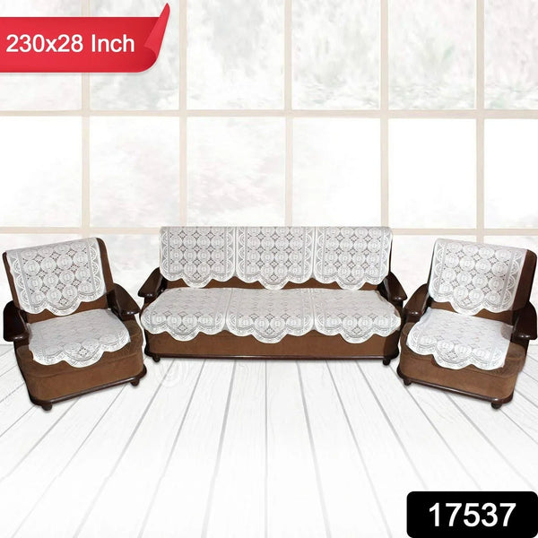 Lace - Design Sofa Runner - (230x28 Inch / Set) - justgrabit.in | Just Grab It