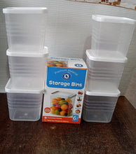 Transparent Square Plastic Food Storage Container Set (6 Pc) - justgrabit.in | Just Grab It