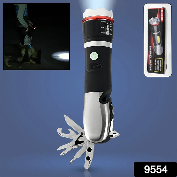 Multi Tool Led Flashlight, All in One Tool Light (1 Pc) - Justgrabit Inc.