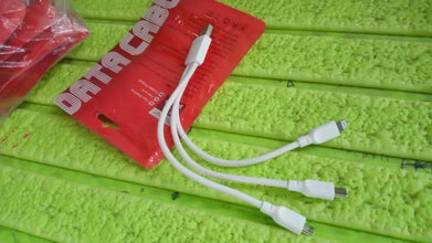 3 In 1 Charging Cable Fast Charging Cord USB Cable 3.5 Amp (1 Pc) - justgrabit.in | Just Grab It