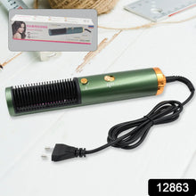 Hair Straightener Comb, Anti Scald Hot Comb Negative Ion Hair Straightener Brush Straightener 3 Gear Constant Temperature for Quick and Professional Hair Salon at Home (1200w), Hair accessories - Justgrabit Inc.