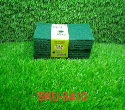 Scrub Sponge Cleaning Pads Aqua Green 10PCS - Justgrabit Inc.
