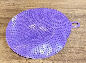 Purple Silicone Dish Scrubber Sponge Mildew Free, Non Stick, Heat Resistant - justgrabit.in | Just Grab It