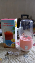 Portable Electric USB Juice Maker 6 blade Blender Grinder Mixer Personal Size, USB Rechargeable Mini Juicer for Smoothies and Shakes with Juicer Cup - 400ml - Justgrabit Inc.