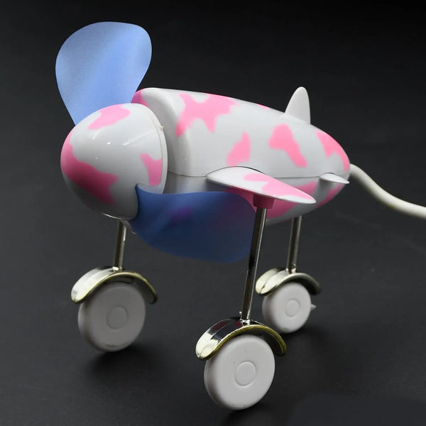 Plane Shape Usb Plane Unique Design Fan Energy Saving Fan For laptop & Computer Desktop Fan - justgrabit.in | Just Grab It