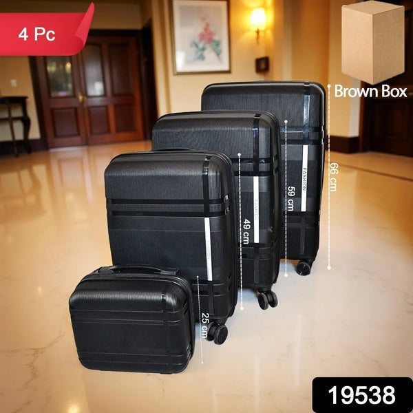 Mix Color Hard - Shell Luggage Trolley 4 - Pc (set) - Justgrabit Inc.