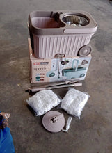 Spin Mop with Bigger Wheels and Plastic Auto Fold Handle for 360 Degree Cleaning - Justgrabit Inc.
