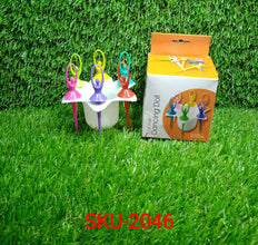 Dancing Doll Fruit Fork Cutlery Set with Stand Set of 6. - Justgrabit Inc.