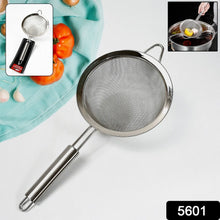Mesh Sieve Quality Stainless Steel Fine Mesh Strainer with Sturdy Handle and Hook, Ideal for Tea Coffee, Rice, Powder, Fruit Etc Kitchen Food Kitchen Utensil - Justgrabit Inc.