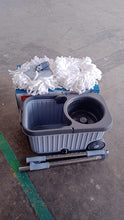 Apex Magic Spin Mop Cleaning Set with Dual Chamber Bucket & Wheels - justgrabit.in | Just Grab It