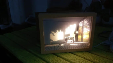 LED NightPainting Decoration Picture Frame Light (1 Pc / 20×15 CM) - justgrabit.in | Just Grab It