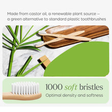 Eco - Friendly Natural Bamboo Toothbrush with Medium Bristles (2 Pc) - Justgrabit Inc.