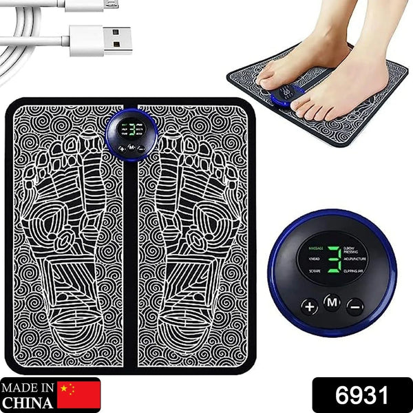 EMS Foot Massager, Electric Feet Massager, Deep Kneading Circulation Foot Booster for Feet and Legs Muscle Stimulator, Folding Portable Electric Massage Machine (Mix Design) - justgrabit.in | Just Grab It