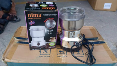 Multi - Functional Electric Stainless Steel Herbs Spices Nuts Grain Grinder with Stainless Steel Bowl, Portable Coffee Bean Seasonings Spices Mill Powder Machine Grinder Machine for Home and Office - justgrabit.in | Just Grab It