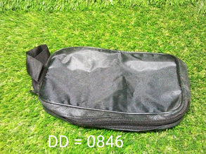 Portable Travel Hand Pouch / Shaving Kit Bag for Multipurpose Use (Black) - Justgrabit Inc.