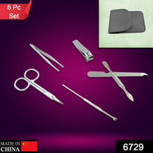 6 - in - 1 Professional Nail Care Kit: Clippers, Scissors & More Nail cutter (Travel or Home) - Justgrabit Inc.