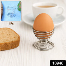 Stainless Steel Spring Egg Cup Holder (1 Pc) - justgrabit.in | Just Grab It