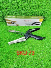 Stainless Steel 4 in 1 Clever Cutter, Black - justgrabit.in | Just Grab It