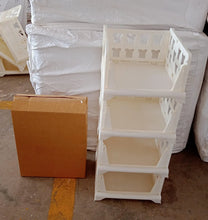 4 - Layer Stackable Foldable Storage Organizer Cart for Kitchen, Closet, Bedroom & Bathroom - Justgrabit Inc.