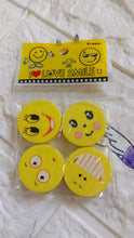 Cute Smile Emoji Eraser Set – Perfect for Kids (4pc Set) - Justgrabit Inc.