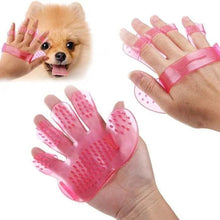 Rubber Pet Cleaning Massaging Grooming Glove Brush - Justgrabit Inc.