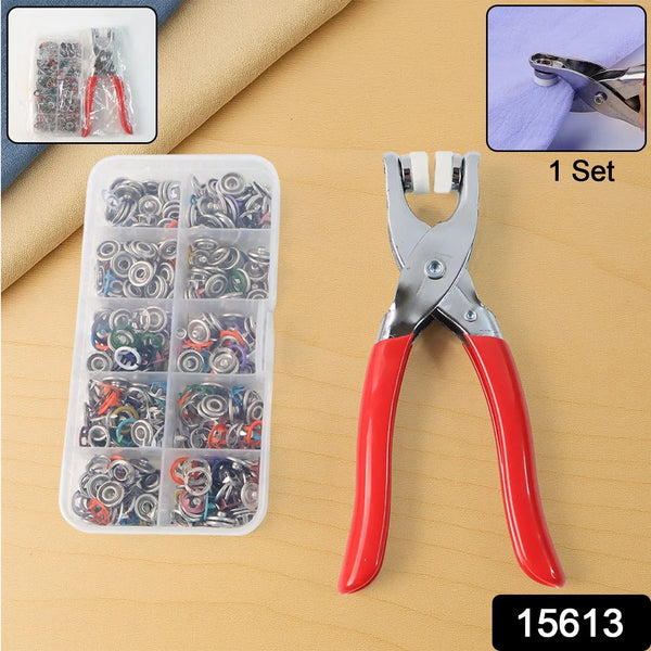 Heavy Duty Snap Button Fastener Plier Tool Kit (1 Set) - Justgrabit Inc.