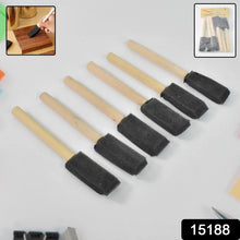 Multipurpose Sponge Brushes for Painting with Wooden Handles (6 Pcs Set) - Justgrabit Inc.