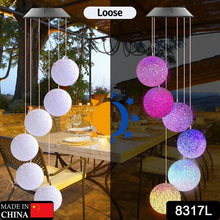 Solar Crystal Ball , Color Changing Solar Powered LED Hanging Light Mobile for Patio Yard Garden Home Outdoor Night Decor, Gifts - justgrabit.in | Just Grab It